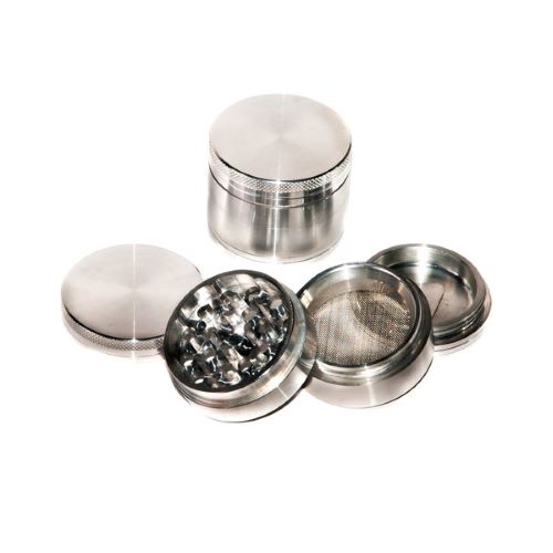 Grinder Silver "50mm" - Aluminium (4pièces)