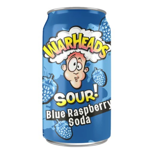 Warheads Blue Raspberry - Sour Soda (330ml)