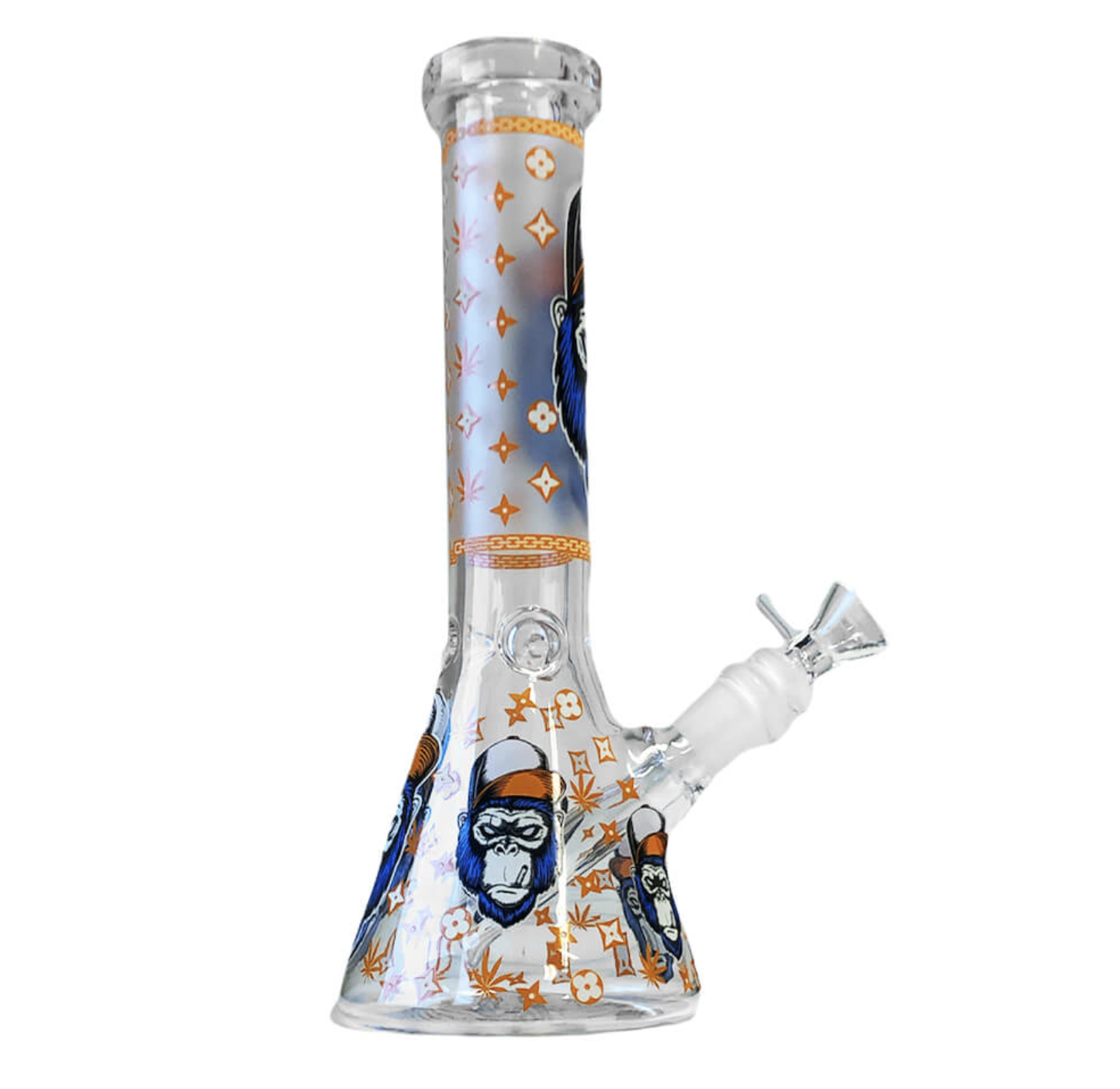 Bong Verre Glow - GORILLA Orange (25cm)