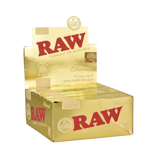 RAW ETHEREAL "Feuilles à Rouler" - KS Slim (Gold)