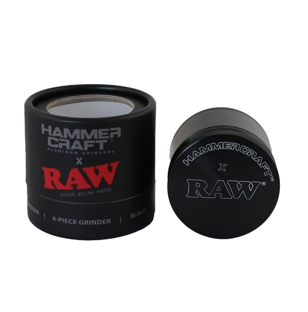 RAW Hammer Craft "55mm" - Grinder Noir (4 pièces)