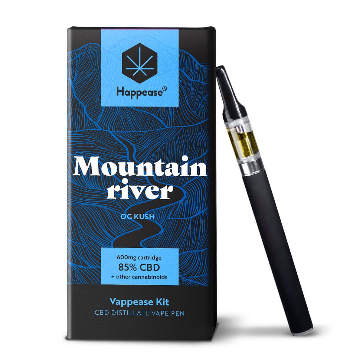 Happease Vape Pen  - Mountain River "OG Kush" (85% CBD)