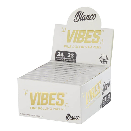 VIBES Papier à Rouler + Tips - Fatty Blanco (Large)