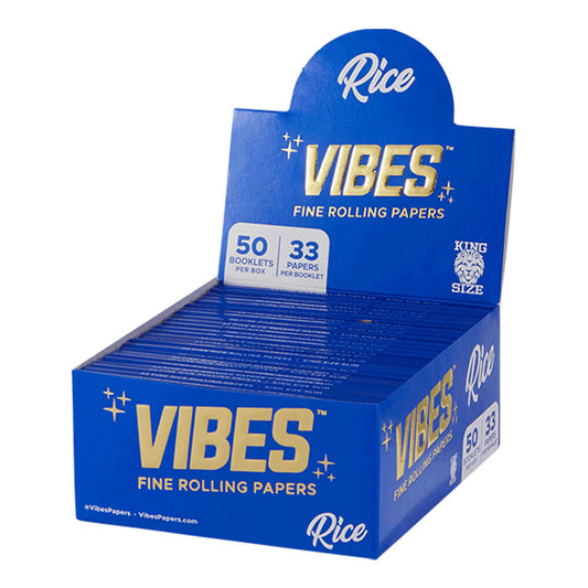 VIBES Papier à Rouler - Bleu (Riz)