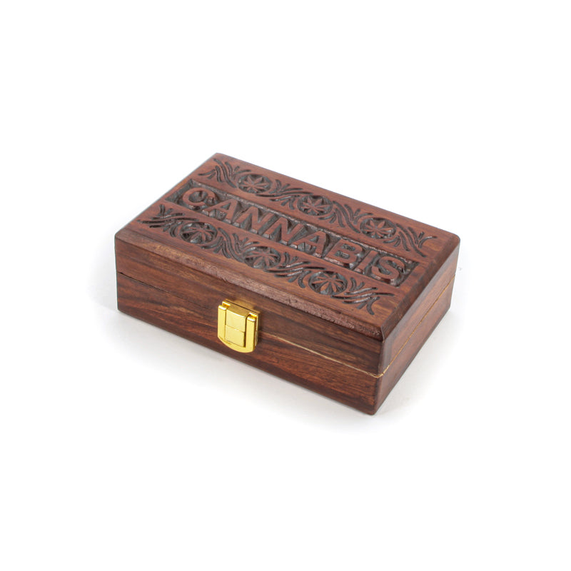 Wooden Box - Cannabis "Small"