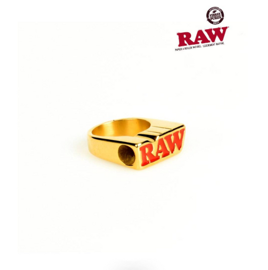 RAW GOLD "Bague Fumeur" (Taille 9)