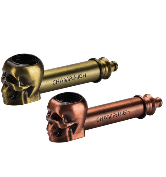 Pipe - Skull Gold/Bronze