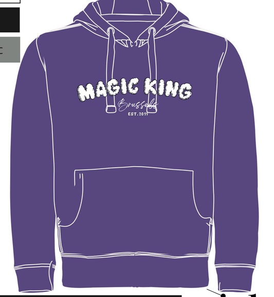 Magic King Hoodie Mauve - MK Brussels "Since 2019"