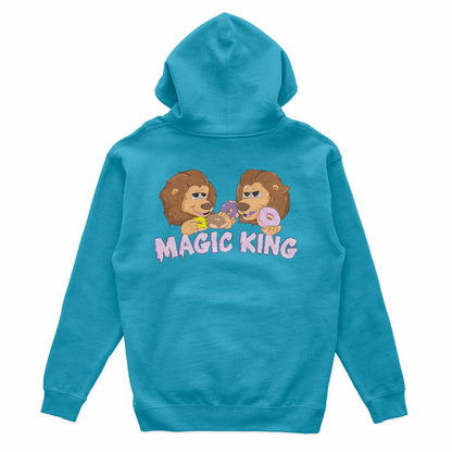 Magic King Pull avec Capuche "Bleu Atlantique"