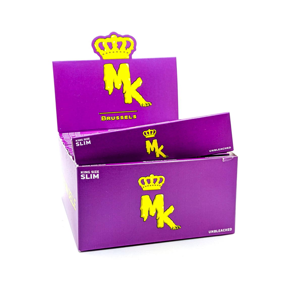 Magic King Mauve - Feuilles à Rouler King Size Slim "Non Blanchi"