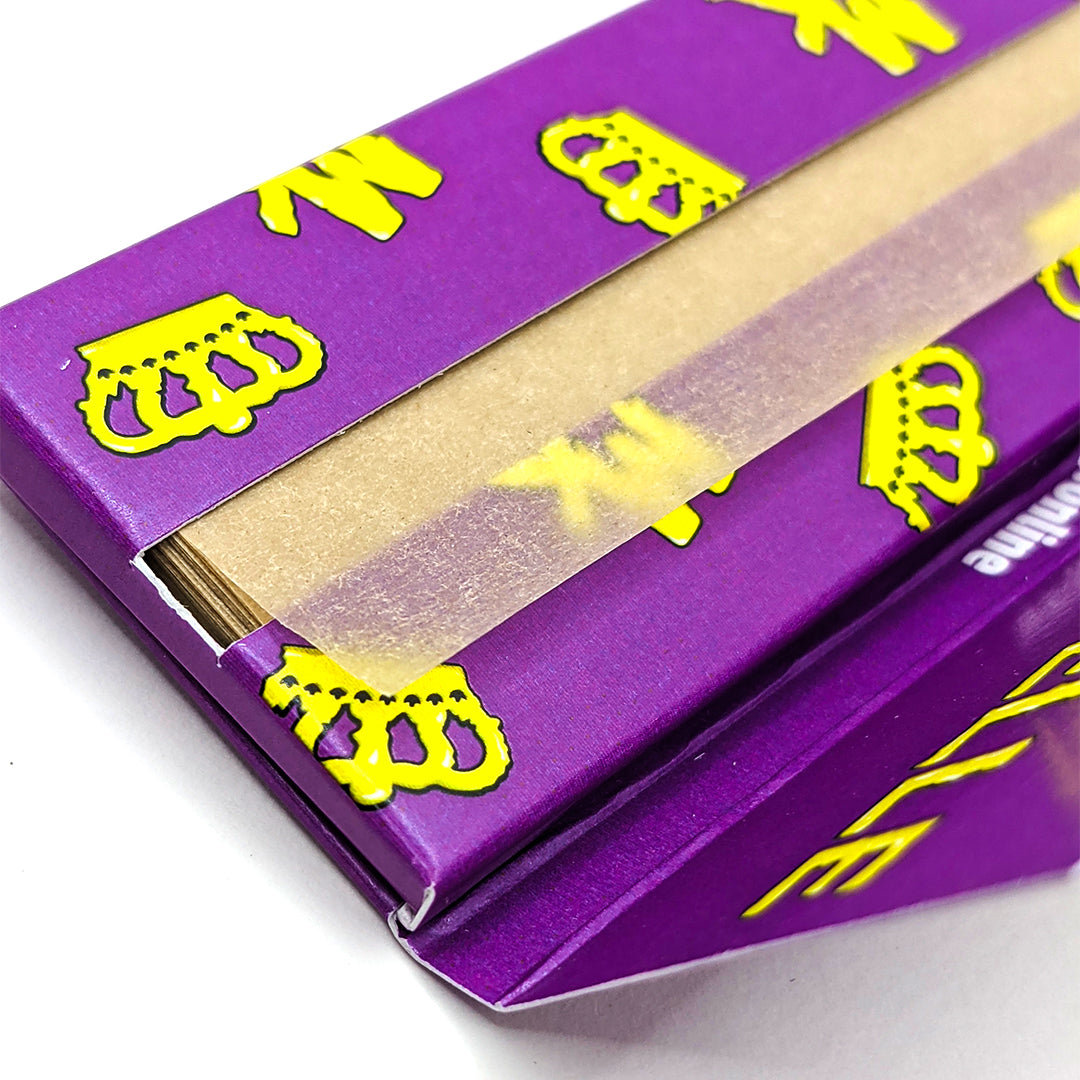 Magic King Donuts Purple - Rolling Papers Wide (Unbleached)