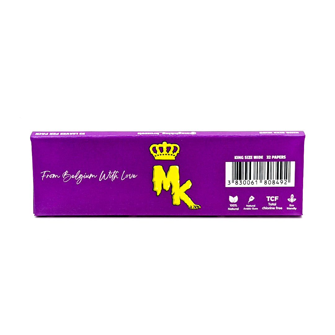 Magic King Donuts Purple - Rolling Papers Wide (Unbleached)