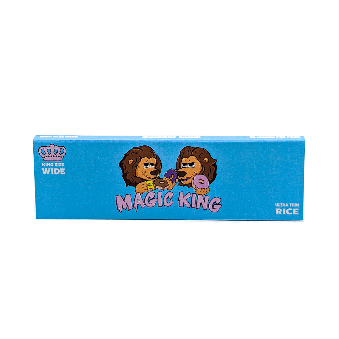 Magic King Donuts Blue - Rolling Papers Wide (Rice)