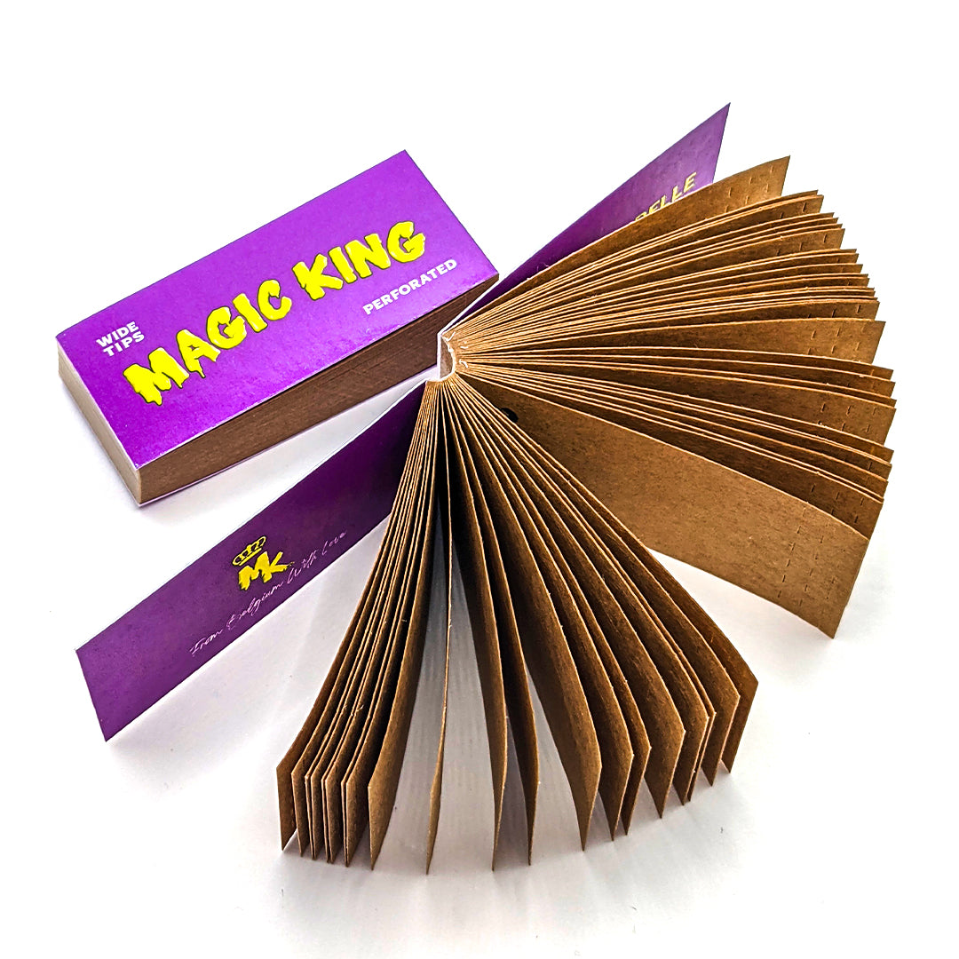 Magic King Tips Mauve - Filtres En Carton Large "Non Blanchi"